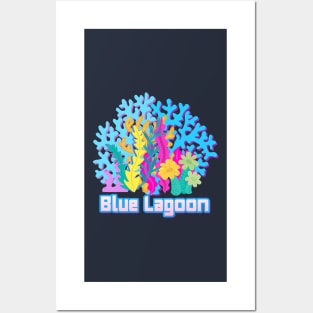 Blue Lagoon, The Story of the Sea, coral reefs Posters and Art